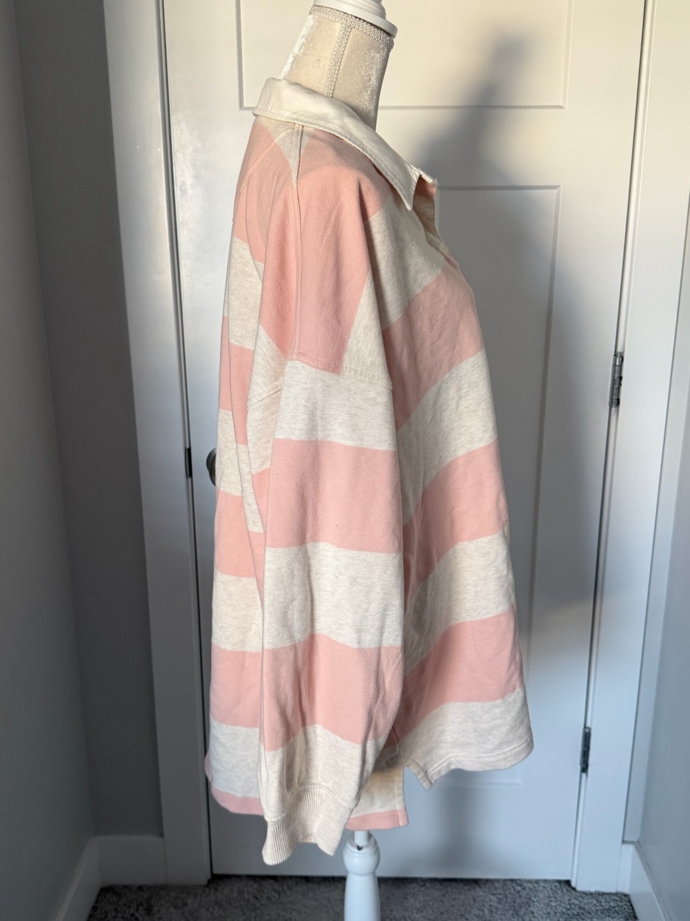 Aerie Oversized Striped Rugby Top - Picture 2 of 10